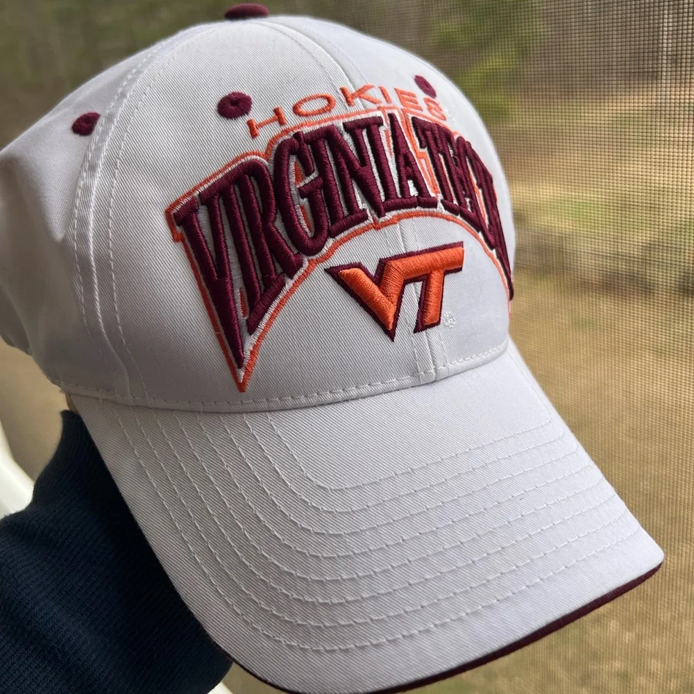 EUC Virginia Tech Hokies White Baseball Cap Hat